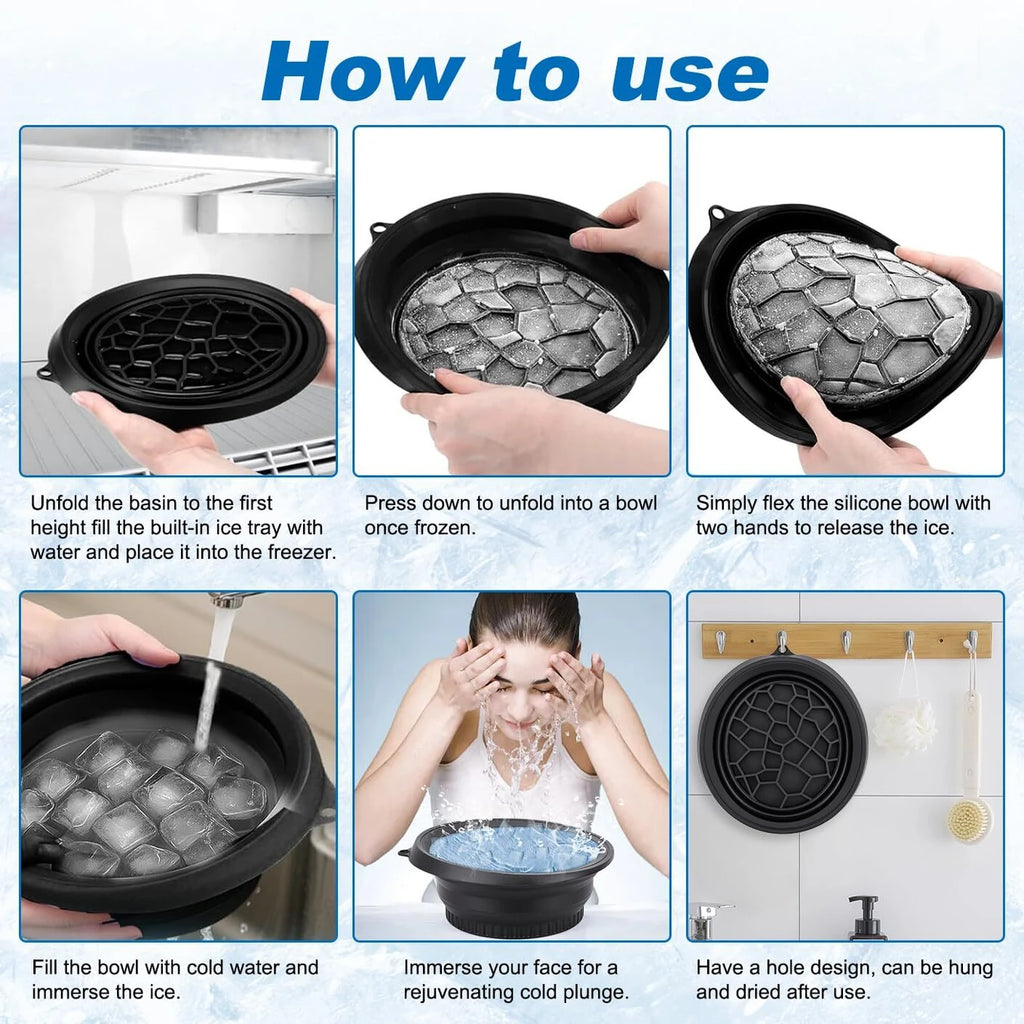 Silicone Ice Face Dip Bowl (Black)