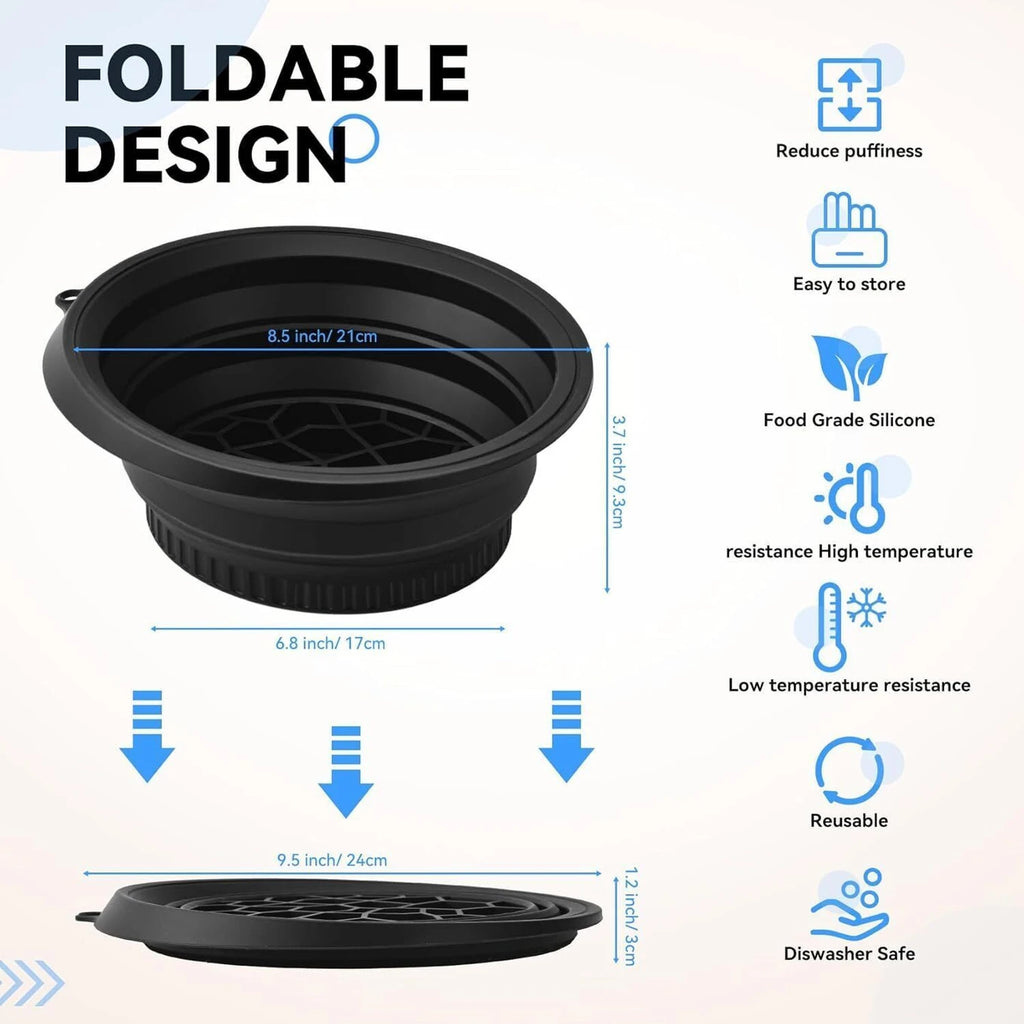 Silicone Ice Face Dip Bowl (Black)