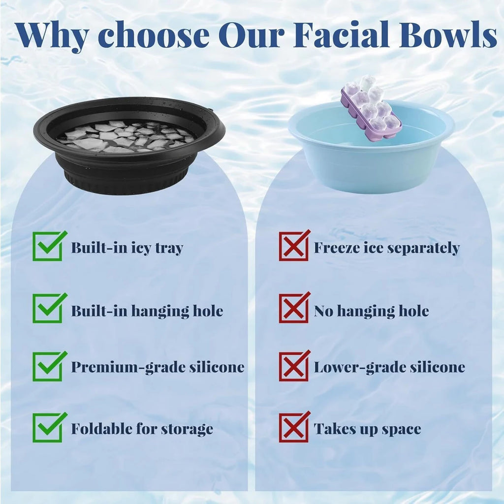Silicone Ice Face Dip Bowl (Black)