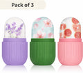 Ice Roller for Face Massager, Pack of 3 (Multicolor)
